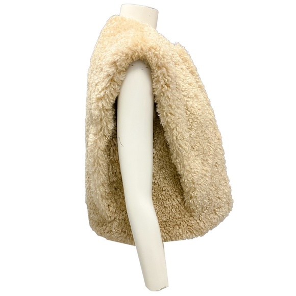 ISABEL MARANT ETOILE ECRU FELIZ SHERPA VEST - Picture 2 of 7